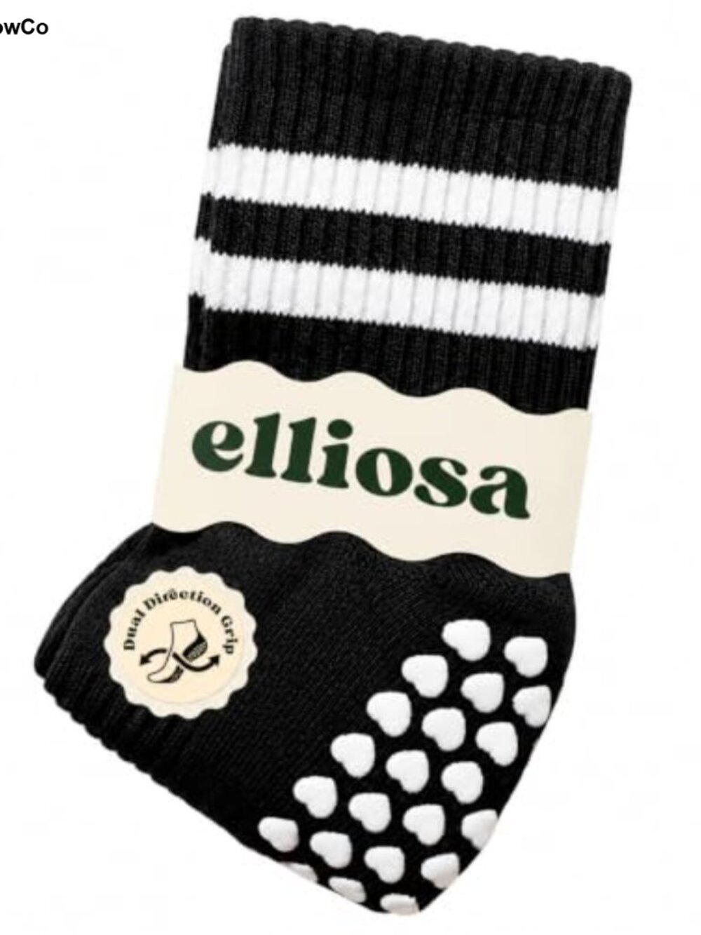 Dual-Direction Grip Pilates Socks Cotton Blend Snug Arch Support Womens